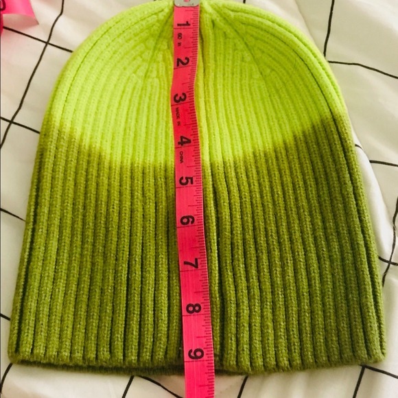 Attic Salt Green Ombre Beanie Hat Knit Cap Soft Warm Unisex Winter Accessory-New - Picture 8 of 9